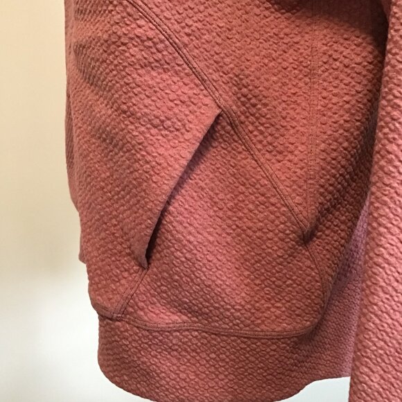 Lululemon Catch A Moment Zip Hoodie Heathered Merlot Size 12 - Picture 11 of 16